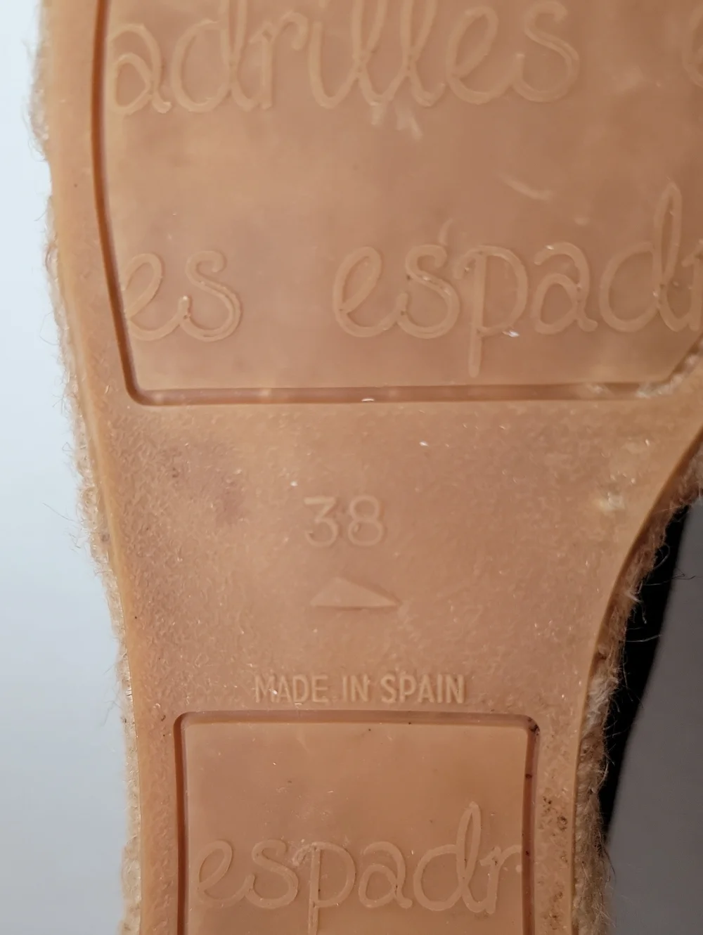 Eric Michael Serena Black Suede Espadrilles sz38/7.5